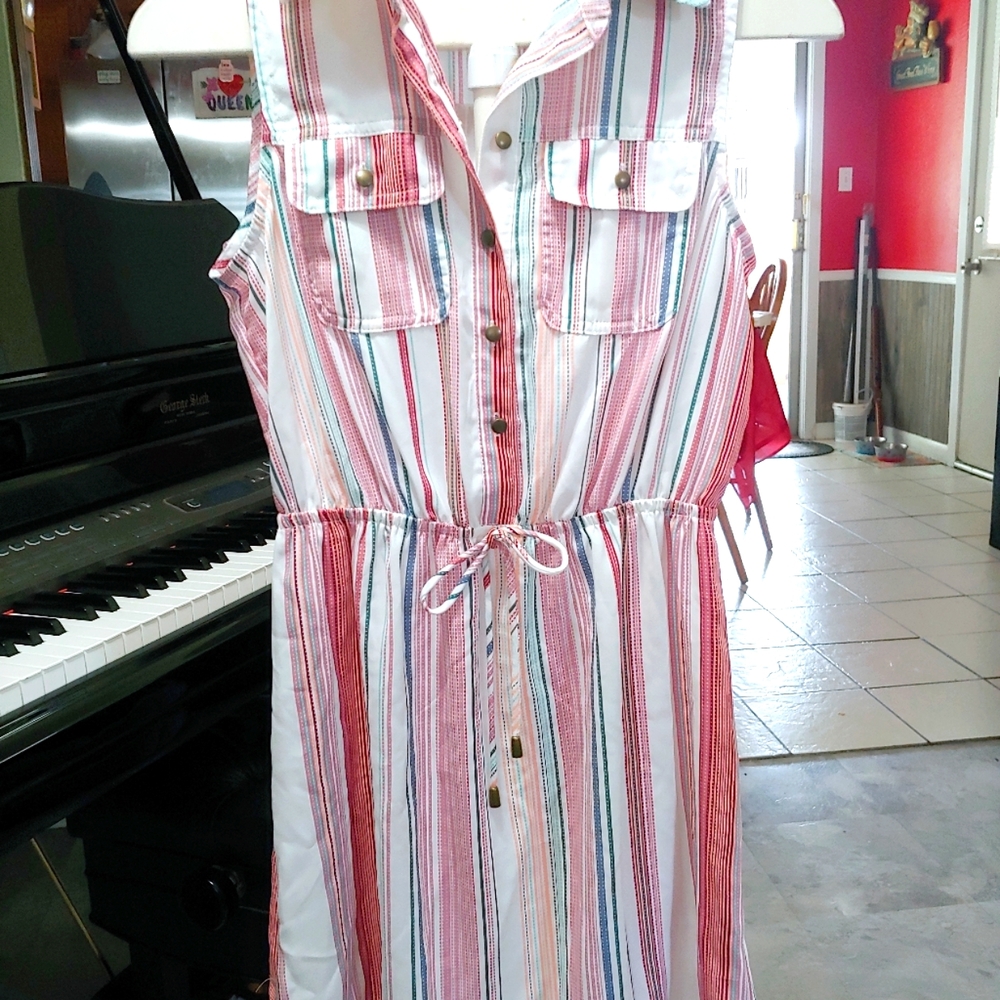 Bebop Collared Sleeveless Dress Size small